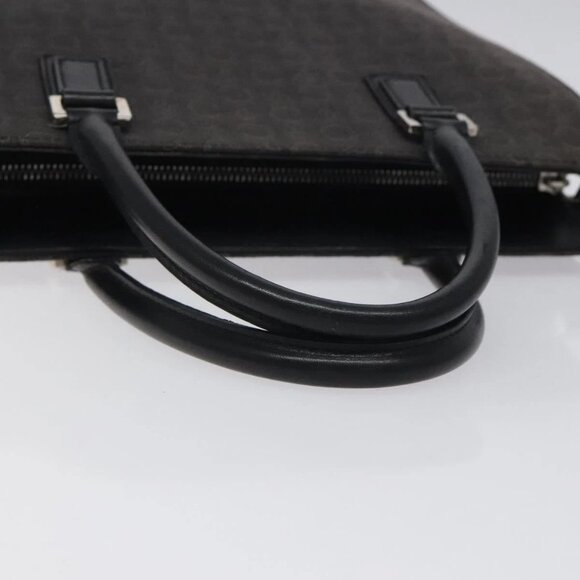 CELINE C Macadam Canvas Hand Bag Gray Silver Auth bs26321 - Picture 8 of 16